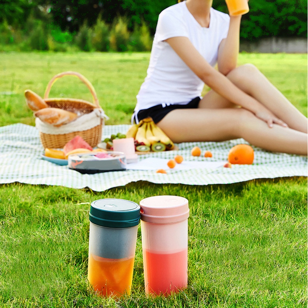 Máy Xay Sinh Tố Mini Cầm Tay Sạc Usb Tiện Dụng