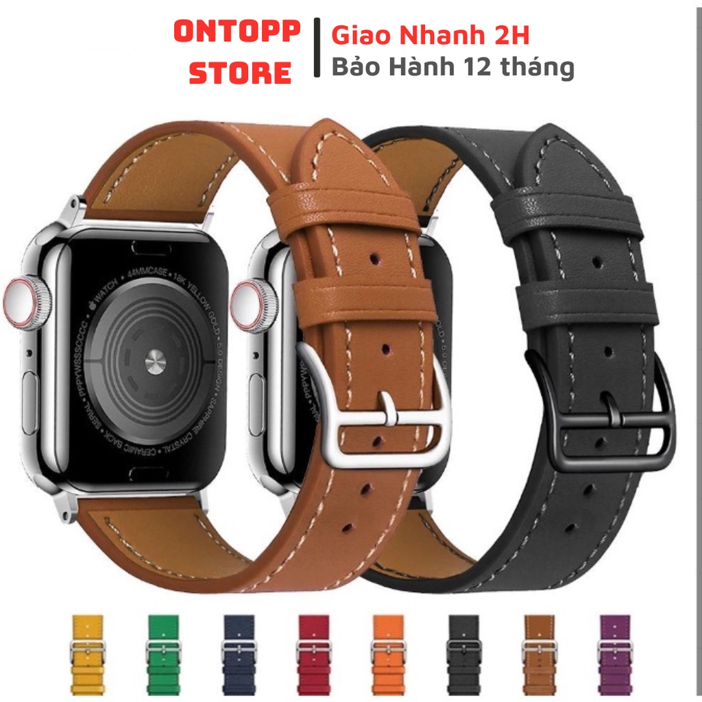 Dây Da AppWatch Thời Trang Sang Trọng Khóa Thép 316L Dành Cho Series SE 6 | 5 | 4 | 3 | 2 | 1
