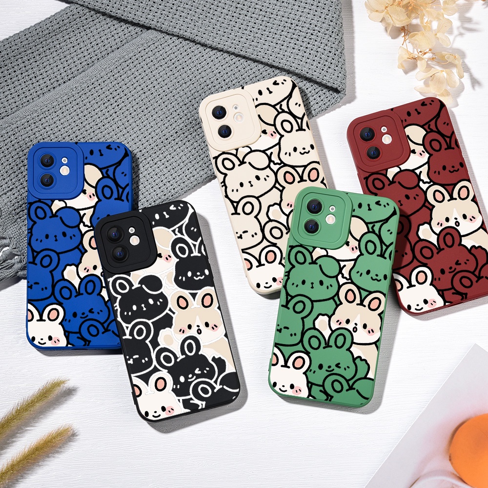 Ốp Điện Thoại TPU Hình Thỏ Cho VIVO Y12S Y12 Y20 Y91C Y21S Y21 Y15S V9 V20 Y15 Y17 Y30 Y50 Y15A Y12A Y20i Y20S #Ty023
