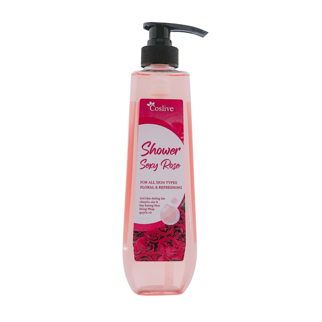 Gel tắm dưỡng ẩm Hoa Hồng Pháp 700ml
