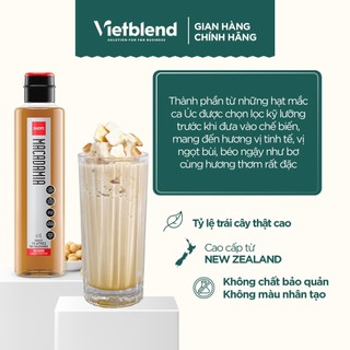 Syrup SHOTT Vị Hạt Macca (Macadamia) Chai 1 Lít
