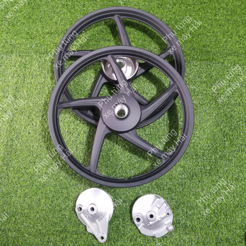 Bánh mâm 5 wave s 110 thắng đùm   full má đùm trước sau lắp vừa các đời xe honda msp 0136