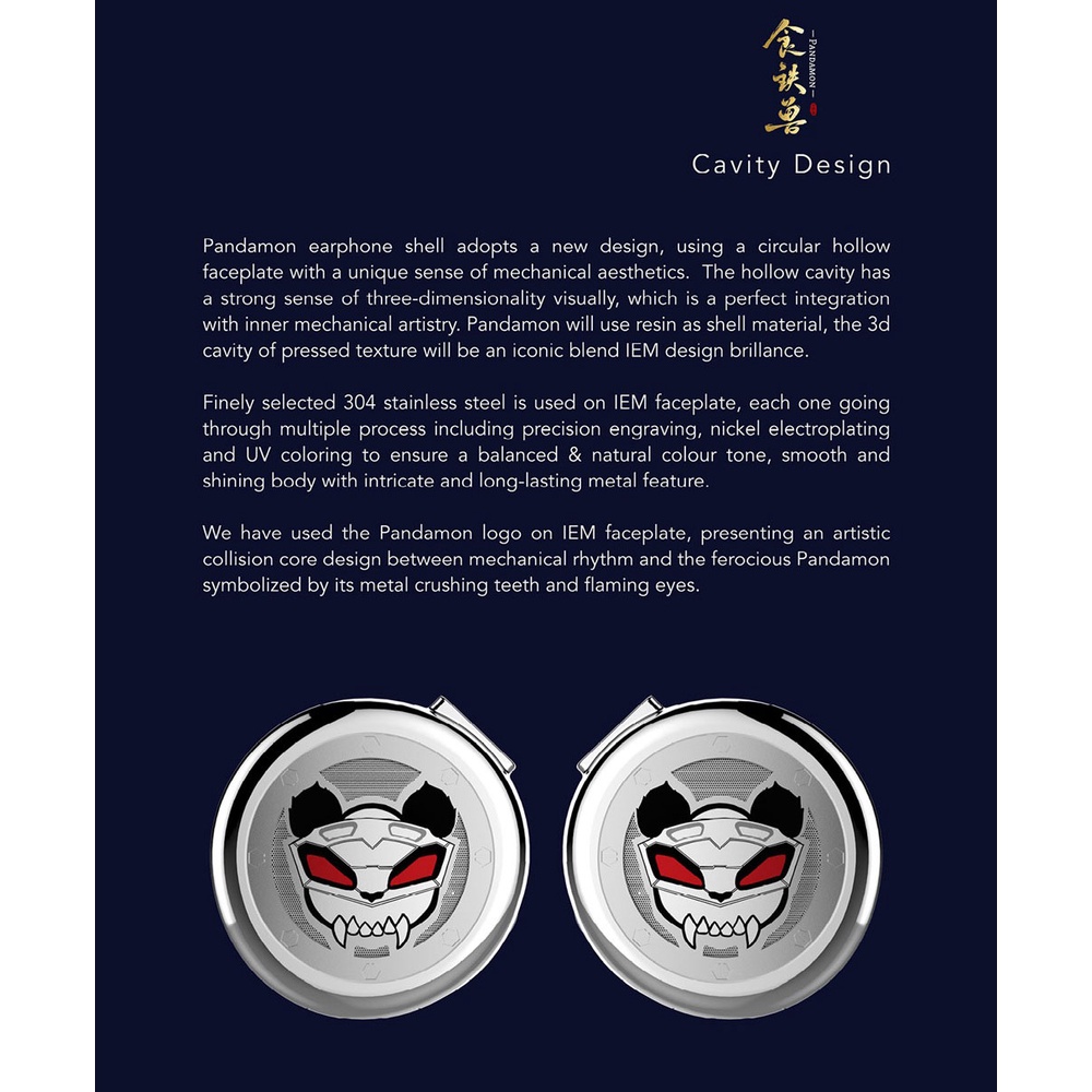 Celest Pandamon Tai Nghe Nhét Tai 10mm Kế Hoạch Vuông 1BA Với Dây Cáp 4 Lõi OFC