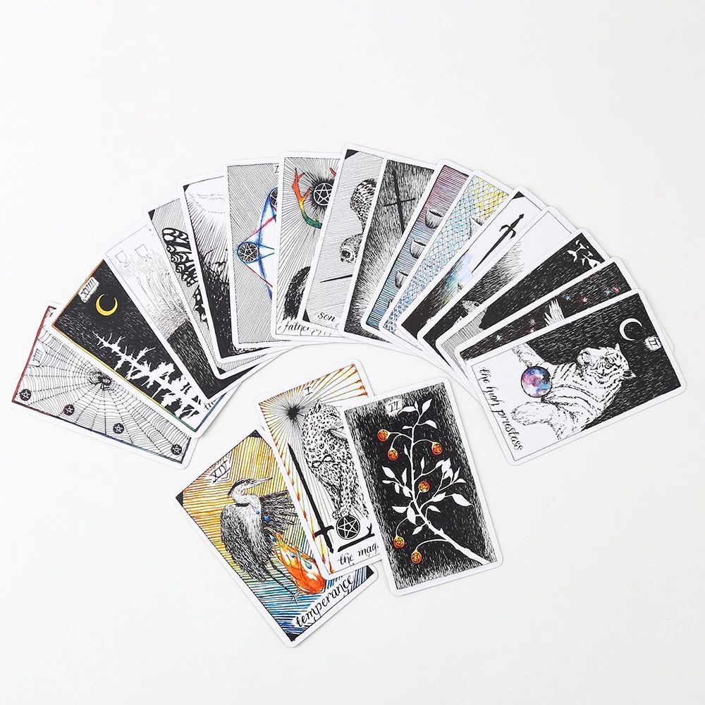 Bộ Bài The Wild Unknown Tarot 78 Thẻ Mạ Bạc Hộp Sắt Nifoki