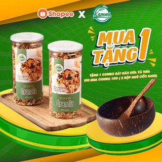 (Combo 2 hộp) Granola siêu hạt ngũ cốc ăn kiêng KAMI, nguyên liệu hữu cơ - Bổ Sung Dinh Dưỡng, Cải Thiện Vóc Dáng