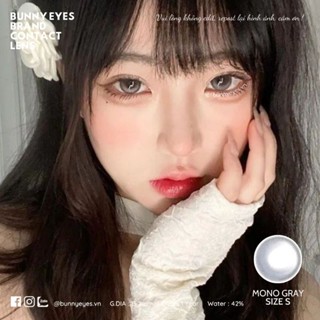 Lens Mắt Kính Áp Tròng BUNNY EYES - Moon Gray 14.0mm Giãn Nhẹ Đủ Độ