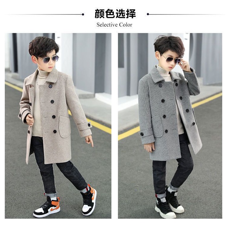 Áo Khoác Len Thời Trang Xuân Thu 2022 Cho Bé Trai