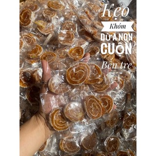 Kẹo Khóm Dừa Non Cuộn/ Thanh Dài