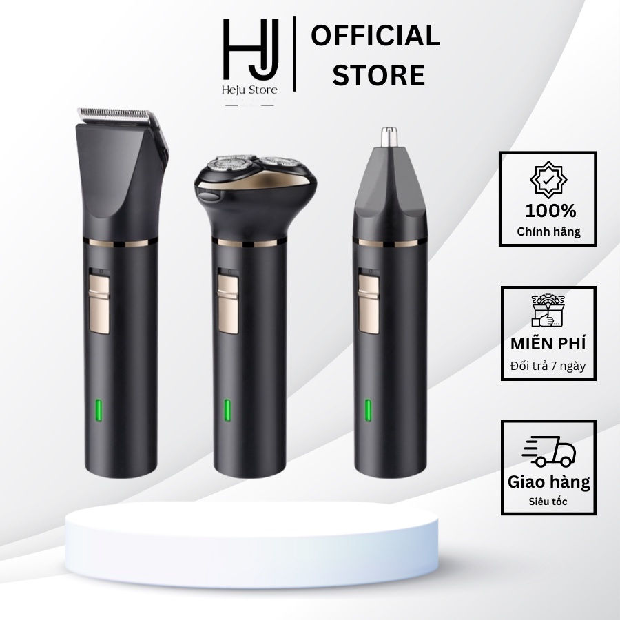 Máy Cạo Râu Đa Năng 3 trong 1 - Cắt Tỉa Lông Mũi - Tông Đơ Tỉa Tóc Cực Mạnh Pin Trâu
