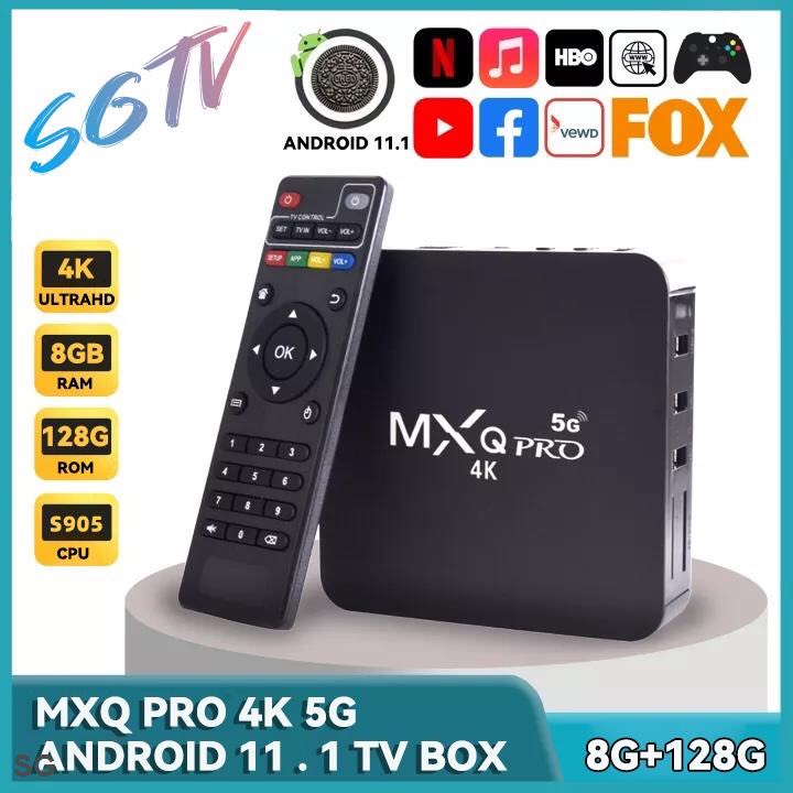 Androi TV Box MXQ PRO 2022, Bản 4GB 46GB, Wifi 5G, Tiếng Việt Android 11. Sẵn kênh youtube, Netfix,...