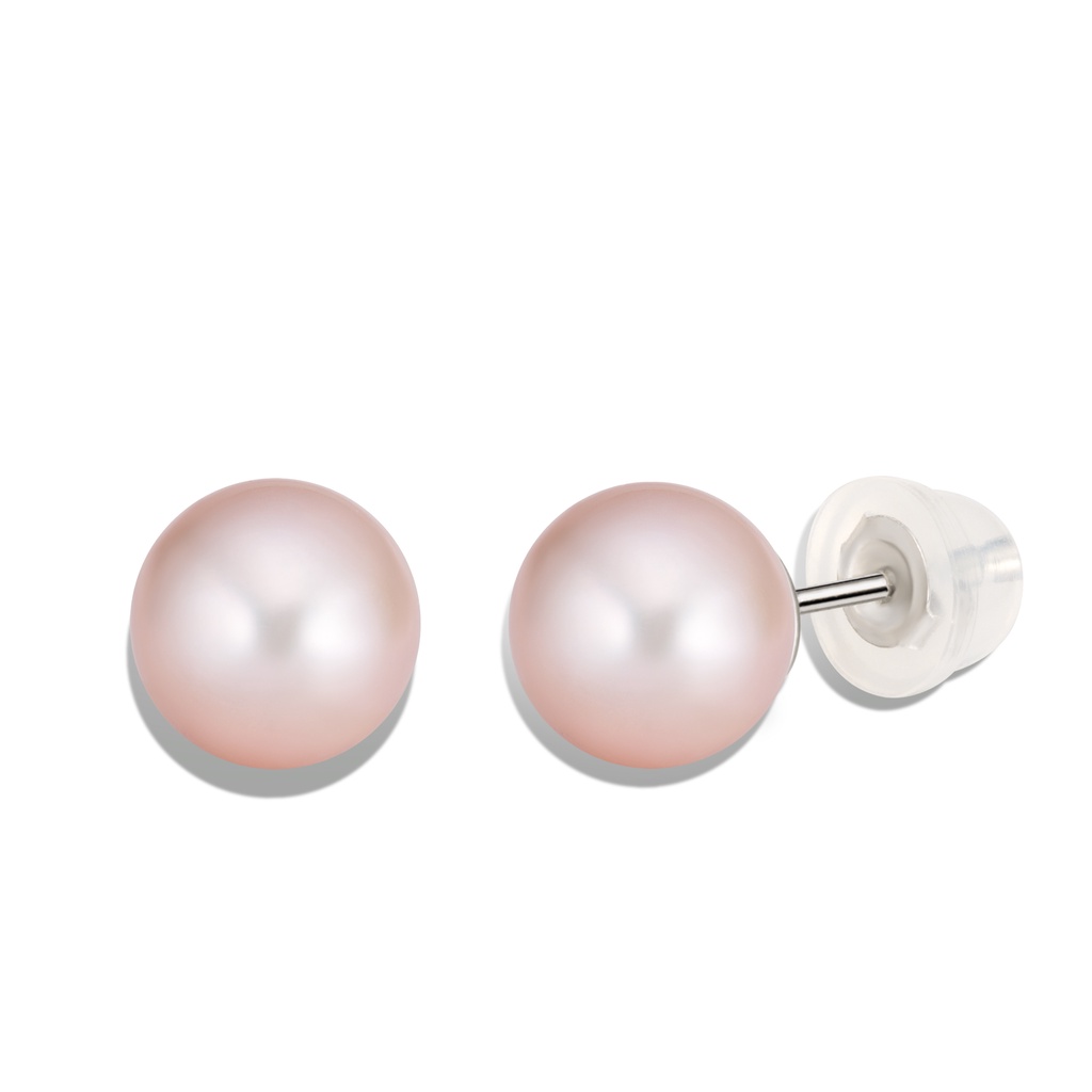 Bông Tai Bạc Ngọc Trai Phú Quốc Cao Cấp Long Beach Pearl HEEAS06FL016