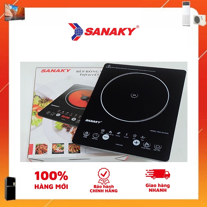 Bếp hồng ngoại Sanaky SNK-2018HG - Tặng kèm vỉ nướng 24cm tiện dụng