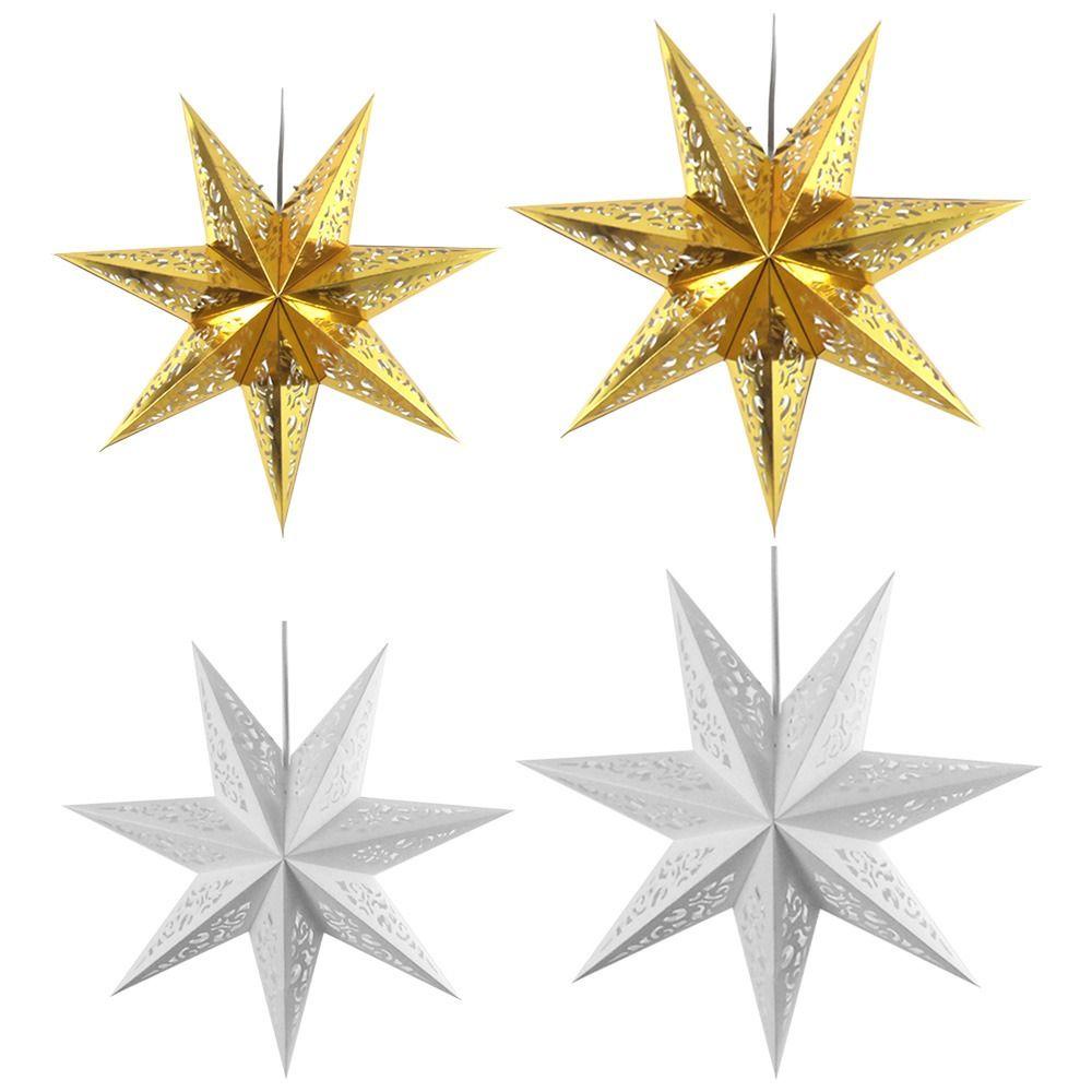 YVE Chụp Đèn Bằng Giấy Họa Tiết Ngôi Sao Dùng Trang Trí Giáng Sinh / Lễ