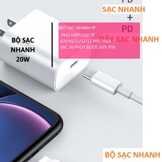 Sạc Nhanh Iphone 18W Sử Dụng Được Cho Iphone 11/11 Pro / 11 Pro Max /8 / 8 Plus / X / Xs / Xs Max /11