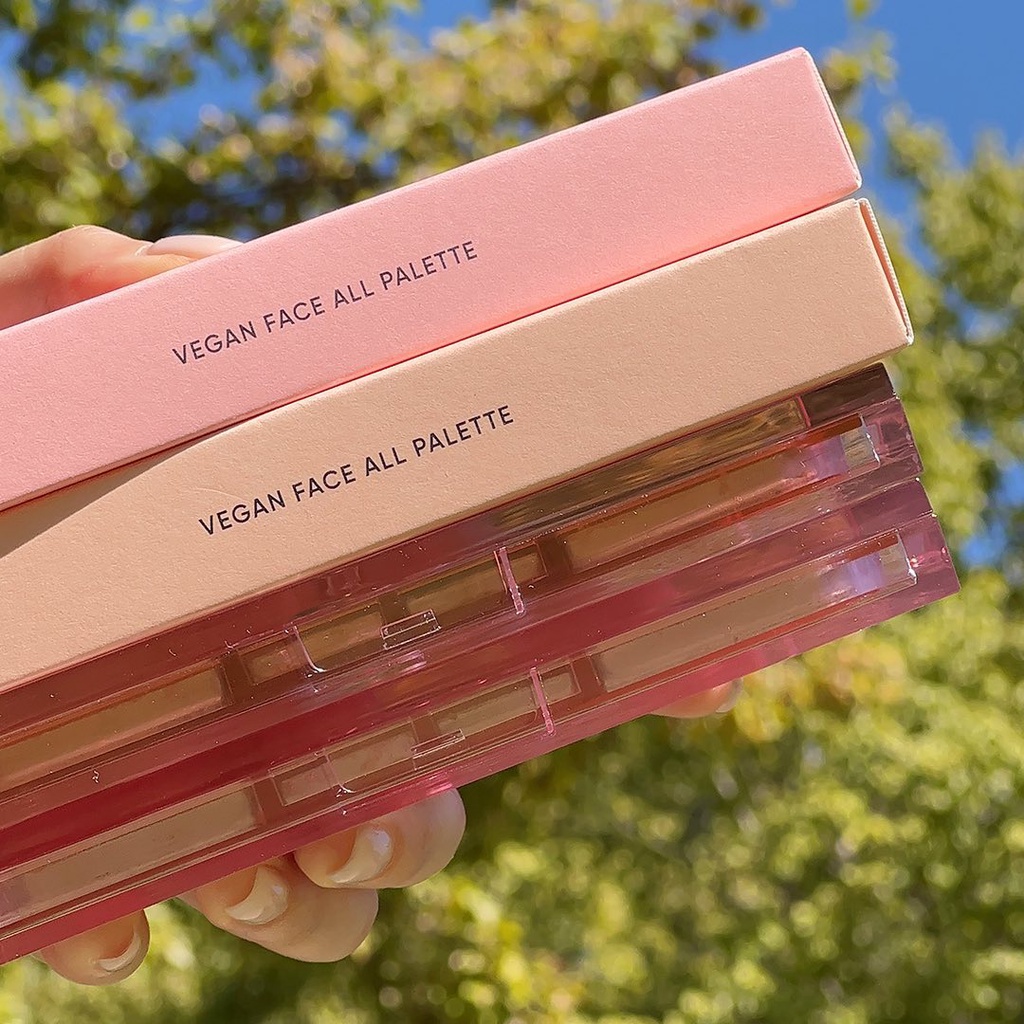 Phấn Mắt, Má Hồng Và Bắt Sáng AMUSE Vegan Face All Palette Thuần Chay - Ninishop