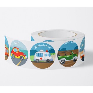 50 Stickers các loại xe cho bé
