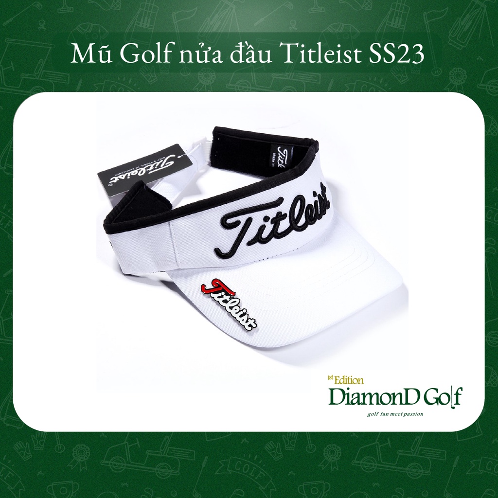 Mũ/Nón nửa đầu chống nắng chơi Golf Titleist Mỹ