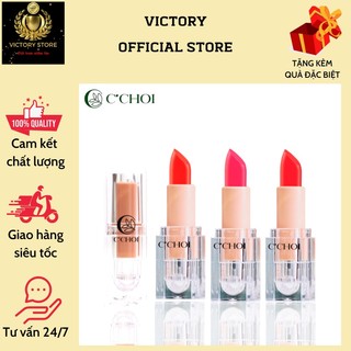 Son dưỡng môi saffron color c’choi 3 màu cam/hồng/đỏ