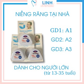 Niềng Răng Tại Nhà  Niềng Răng Trong Suốt Silicon Trainer Hàng Chính Hãng, Cho Người Lớn, Đủ 3 Hàm A1, A2, A3