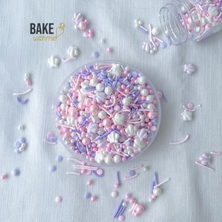 Kẹo đường, cốm trang trí bánh sinh nhật hình Sò dùng trang trí các loại bánh sinh nhật, donut, cupcake
