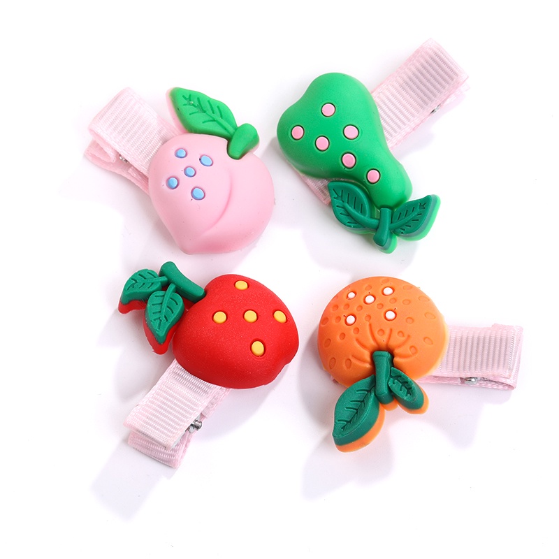 Bộ Kẹp Tóc Hình Trái Cây Thời Trang Hàn Quốc Cho Bé Gái