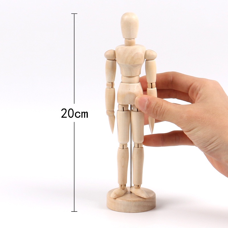 Hình nhân, tượng gỗ, manikin vẽ chân dung, truyện tranh giá rẻ - 11.4 cm/ 14 cm/ 20 cm/ 30 cm