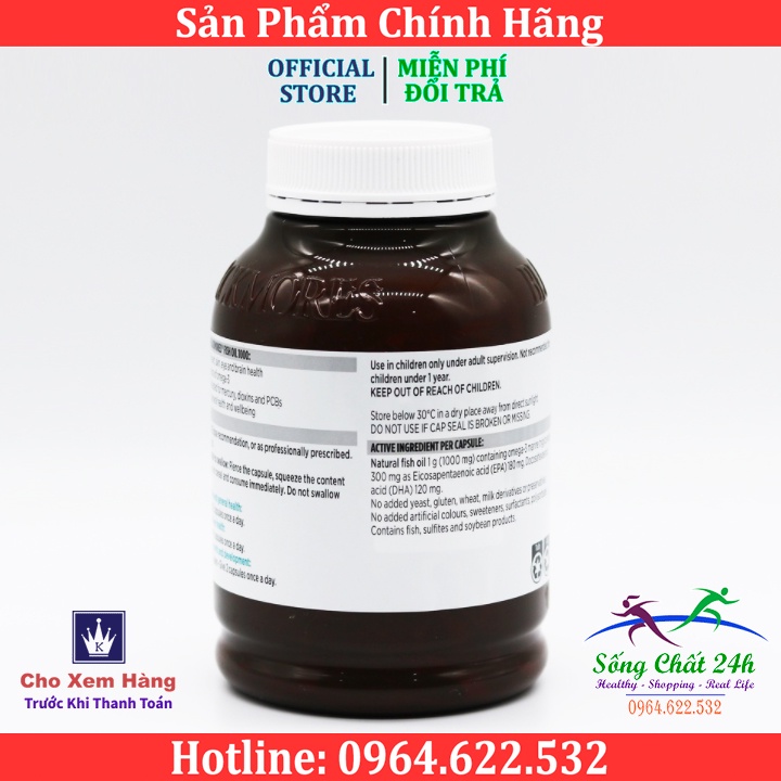 Viên Uống Dầu Cá Blackmores Fish Oil 1000 Của Úc