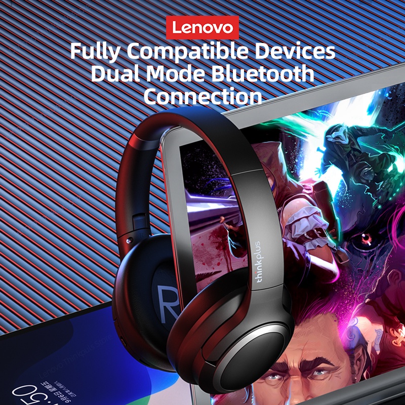 Tai Nghe Nhét Tai Bluetooth Không Dây Âm Thanh Nổi HIFI Chống Ồn Thông Minh Kèm Mic Cho Lenovo TH40