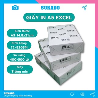 Giấy A5 Excel 70gsm - 80gsm xuất xứ Indonesia SUKADO