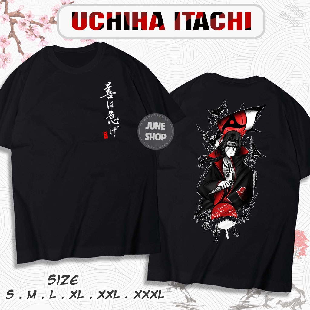Áo Naruto mẫu mới, Áo Anime in hình Uchiha Itachi, Naruto cực ngầu, giá rẻ