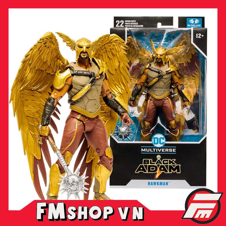 MÔ HÌNH NHÂN VẬT SIÊU ANH HÙNG LIÊN MINH CÔNG LÝ MCFARLANE DC MULTIVERSE BLACK ADAM MOVIE HAWKMAN