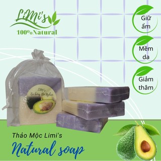 Xà bông Bơ Limi's mềm da, giữ ẩm, giảm mụn xà phòng tắm 100g thiên nhiên