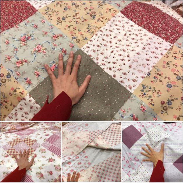 Vải quilt chất thô poly họa tiết vintage dùng may đồ, làm khăn chải bàn, may phối họa tiết