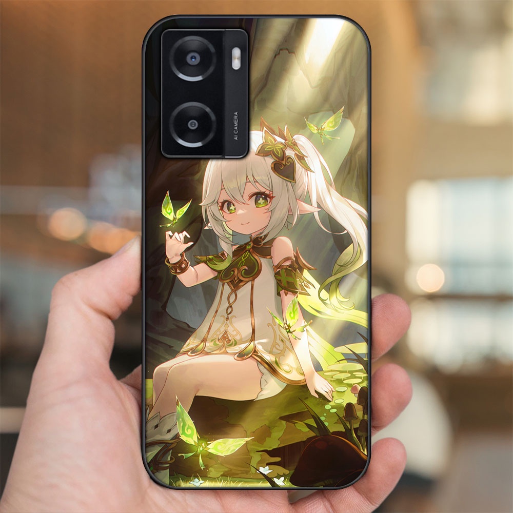 Ốp lưng Oppo A57 4G viền đen in hình Nahida Genshin Impact