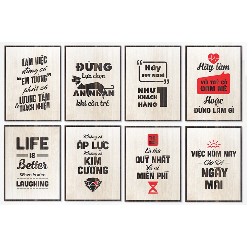 Tranh động lực slogan mẫu ngẫu nhiên