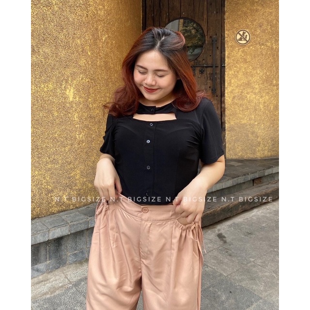 Set áo croptop quần suông