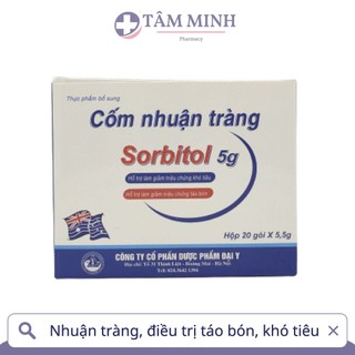 SORBITOL CỐM NHUẬN TRÀNG NGỪA TÁO BÓN, KHÓ TIÊU, ĐẦY HƠI