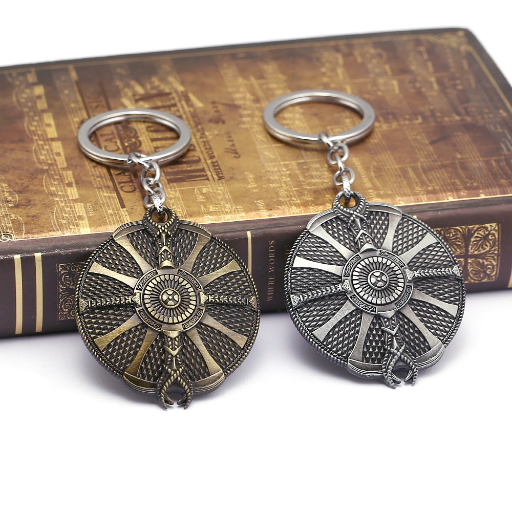 Mới Móc Khóa Kim Loại Hình Khiên Game God of War 5