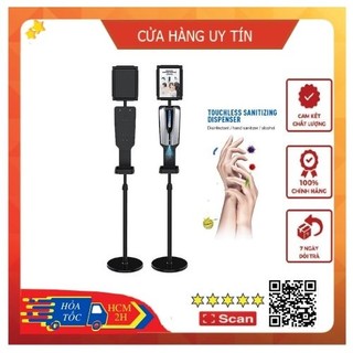 Bộ chân và MÁY XỊT GEL/Xà phòng rửa tay cảm ứng tự động ECOVY 1200ml, BH 12 tháng, chân đứng đế tròn chắc chắn