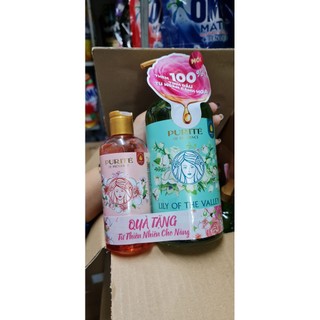 Sữa tắm purité dưỡng da mềm mịn hương hoa anh đào/ hoa hồng 850ml/ cherry 250ml