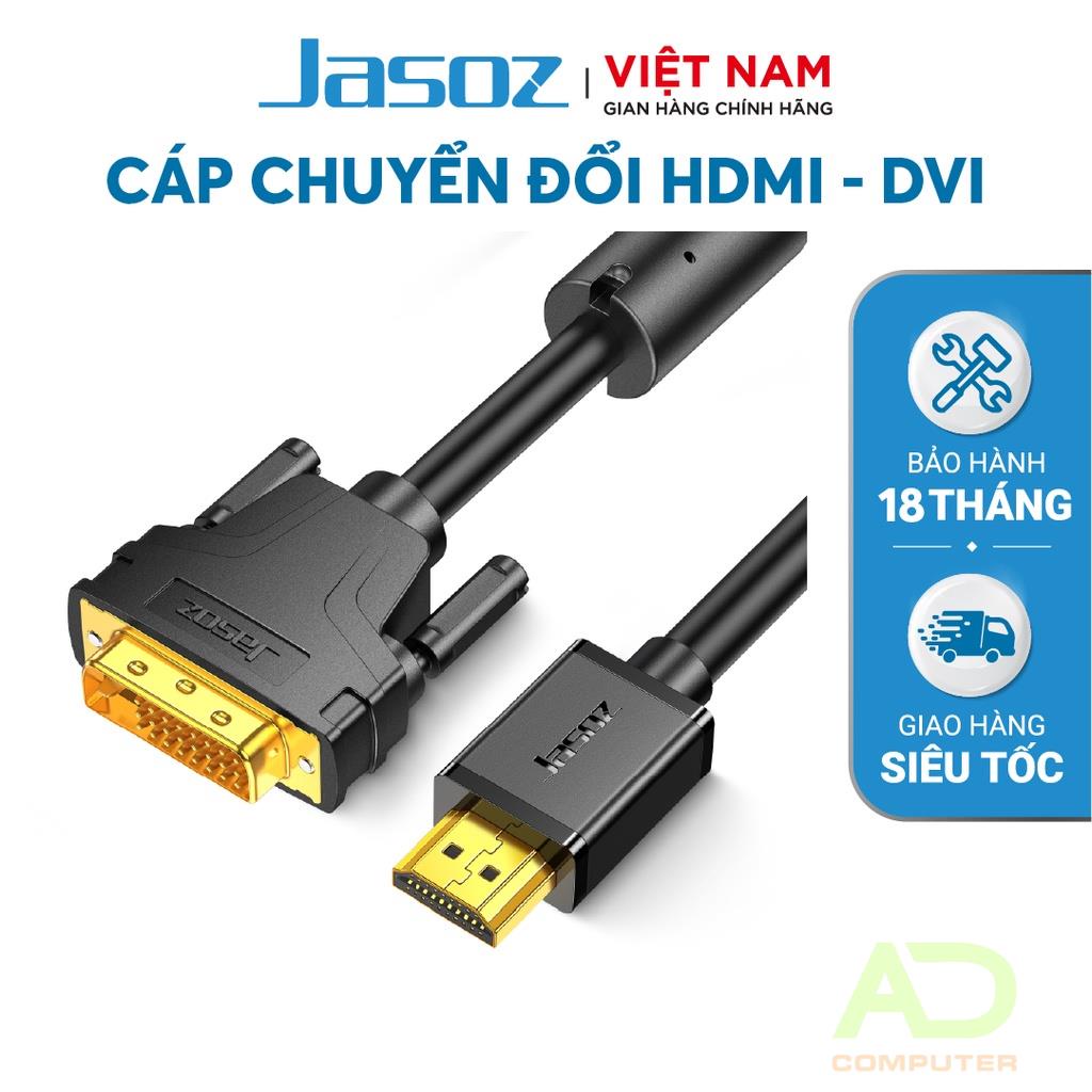 Cáp chuyển đổi HDMI sang DVI JASOZ A106 - Hàng chính hãng - Bảo hành 18 tháng