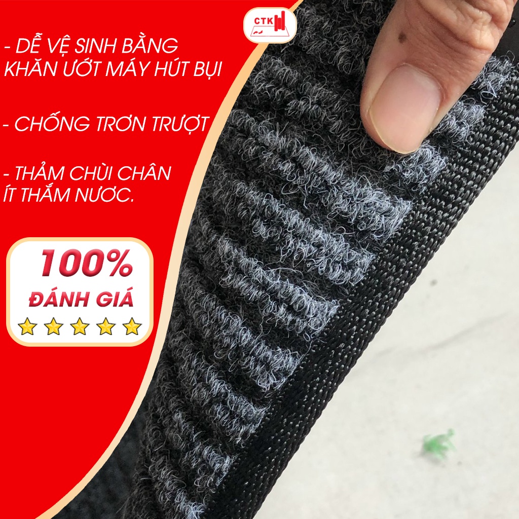 Thảm chùi chân mặt len cao cấp, thảm đế cao su Corido 150cm x 90cm, 120cm x 90cm, 90cm x 60cm