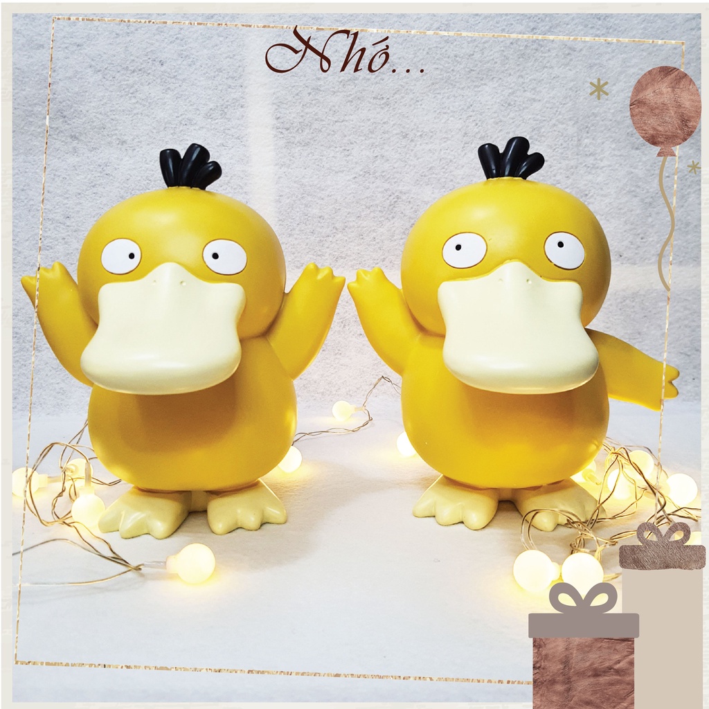 (Sẵn SG) Ống Heo Tiết Kiệm Hình Con Vịt PsyDuck Trong Hoạt Hình PoKeMon - Quà Tặng Nhớ Gift Shop