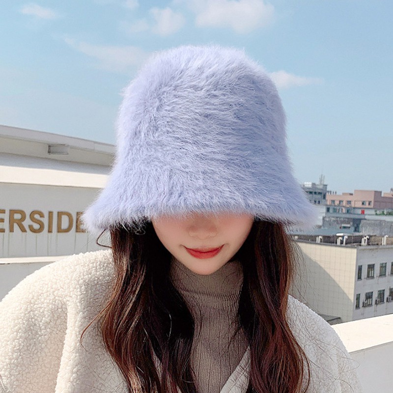 Nón Tai Bèo Giữ Ấm Màu Sắc Đơn Giản Thời Trang Thu Đông Cho Nữ