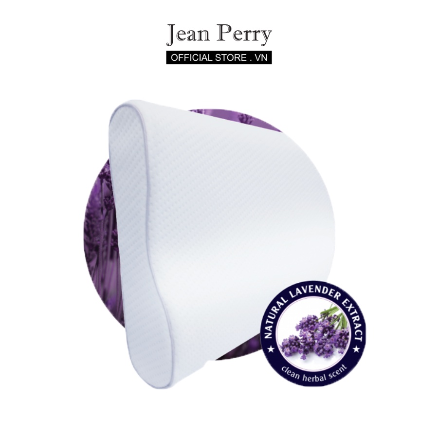 Gối nằm chiết xuất hoa oải hương Jean Perry Memory Foam Lavender Contour 40x60x11/9cm