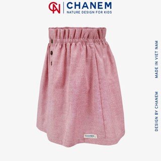 Chân váy cho bé gái chanem remi phối cúc giữa - ảnh sản phẩm 5