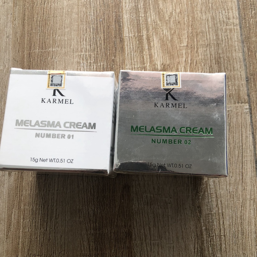 Kem Nám Mảng Ngày Và Đêm Melasma Cream 1 Và 2 Dành Cho Da Yếu KARMEL