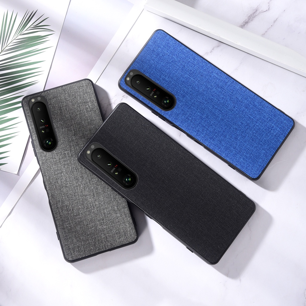 Ốp Điện Thoại Vải Siêu Mỏng Cho Sony Xperia 1 Pro I 5 III IV