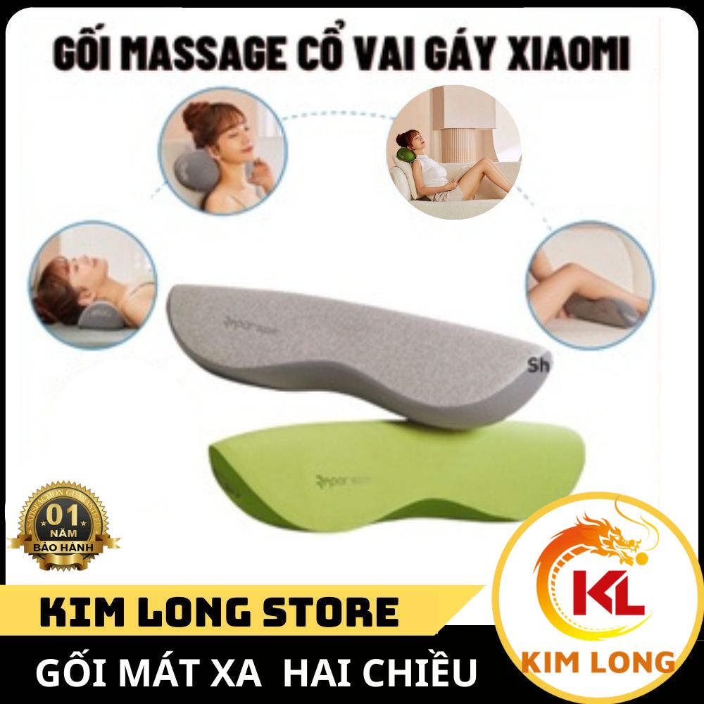 Gối massage cổ vai gáy Xiaomi Repor, bi massage 2 chiều, xung nhiệt lưu thông khí huyết, lỗi 1 đổi 1 Bảo Hành 12 Tháng