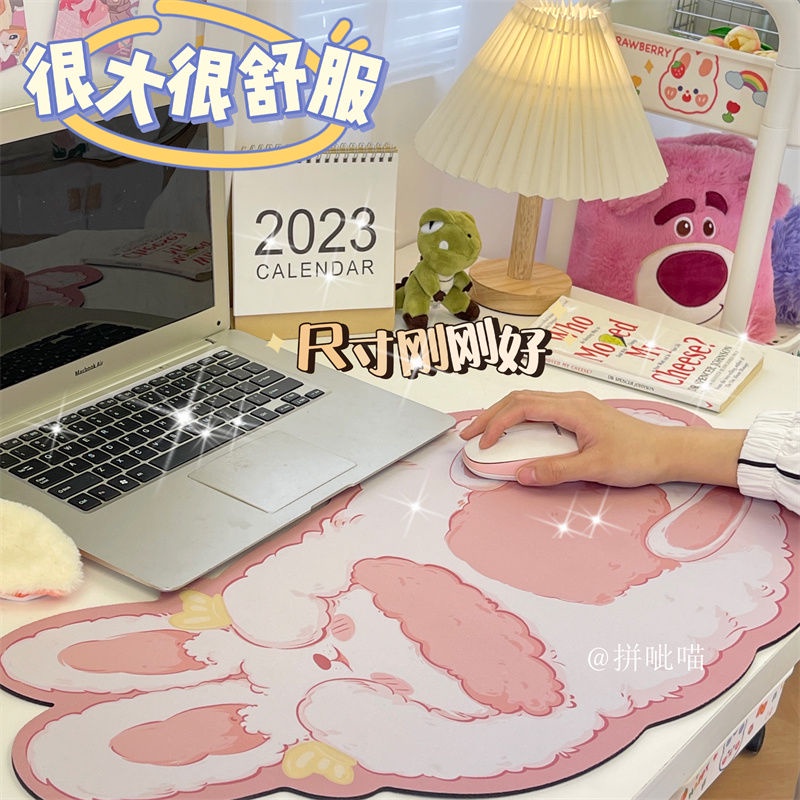 Tấm Lót Chuột Và Bàn Phím Máy Tính Cỡ Lớn Chống Trượt Chống Thấm Nước Hình Hoạt Hình Dễ Thương